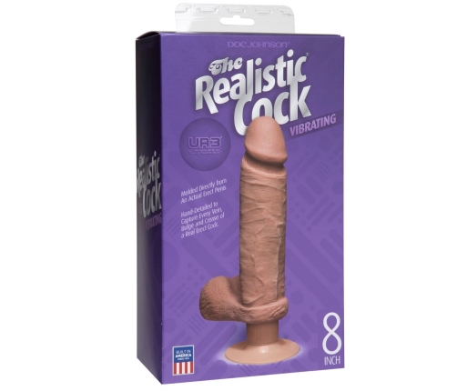 Vibrating ULTRASKYN Dildo - 8 / 20 cm