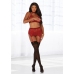 Fishnet and Lace 4 Piece Set - One Size