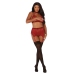 Fishnet and Lace 4 Piece Set - One Size