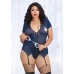 Mesh Garter Slip Police - Plus Size