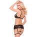 Anna - Bra and Suspender Skirt Set - One Size