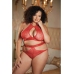 Lace Halter Top  Backless Panty Set