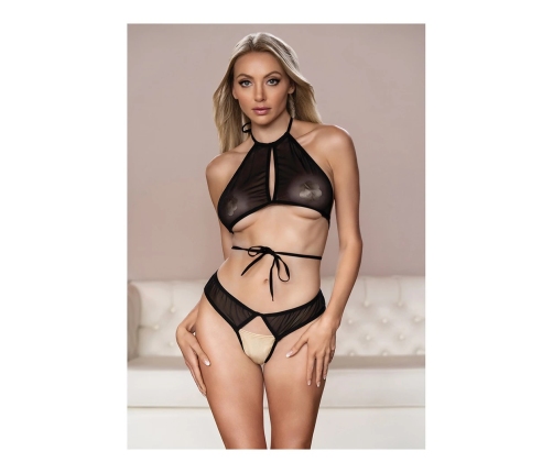 Marley - Peekaboo and Panty - S/M - Black