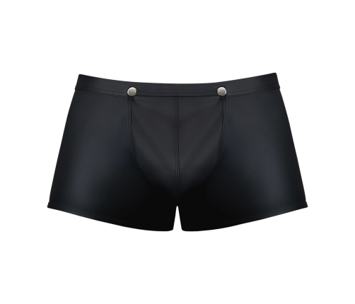 Male Power Snap Off Short L Black - Matte Trunk with Snap System