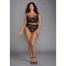 Stretch Mesh and Stretch Galloon Lace Bustier - 1X