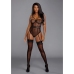 Very Sheer Stretch Mesh Underwire Teddy - XL