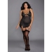 Fishnet Texture Power Mesh Garter Slip - 3X