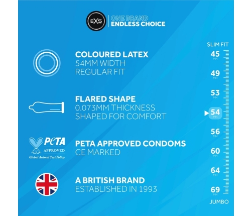 EXS Black Latex - Condoms - 12 Pieces