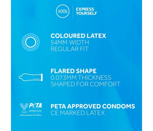 EXS Black Latex - Condoms - 12 Pieces