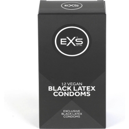 EXS Black Latex - Condoms - 12 Pieces
