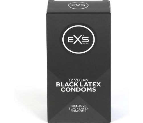 EXS Black Latex - Condoms - 12 Pieces