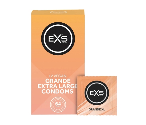 EXS Grande Extra Wide Latex Protection 12-Pack 64mm Nominal Width