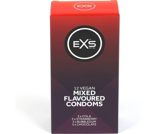 EXS Mixed Flavored - Condoms - 12 Pieces