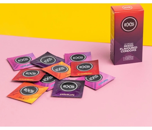 EXS Mixed Flavored - Condoms - 12 Pieces