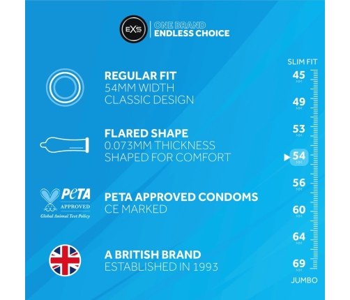 EXS Regular - Condoms - 12 Pieces