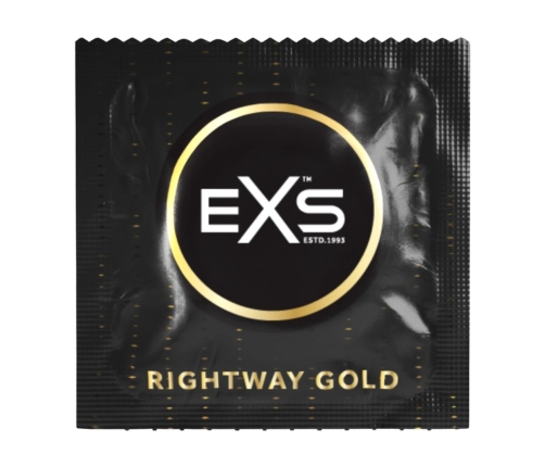EXS Rightway Gold Condoms 12-Pack Dual-Colour Easy Application System