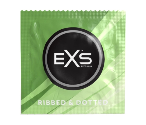 EXS 3 in 1 - Ribbed, Dotted and Flared - Condoms - 12 Pieces