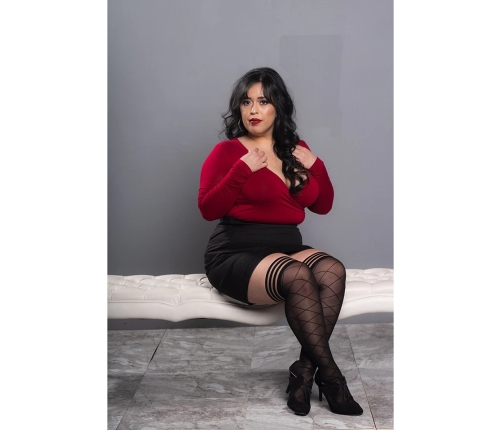 Anna - Thigh High - A - Black