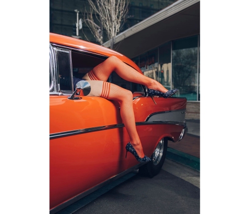 Sandra - Thigh High - A - Red