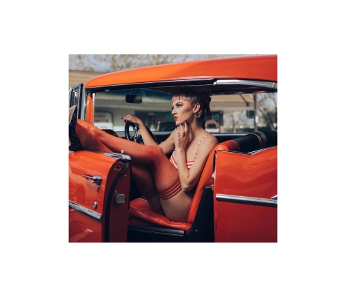 Sandra - Thigh High - C - Red