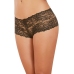 Open Crotch Boy Short - L - Black