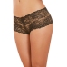 Open Crotch Boy Short - S - Black