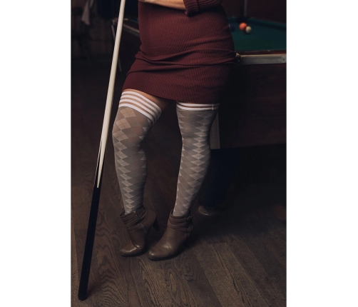Par 4 - Thigh High - B - Grey