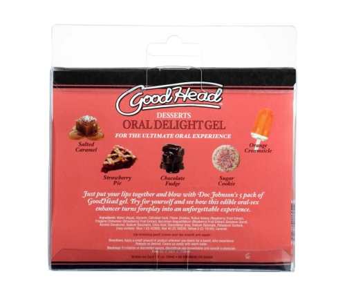 Oral Delight Gel - Desserts - 5 Pack - 1 fl oz / 29 ml