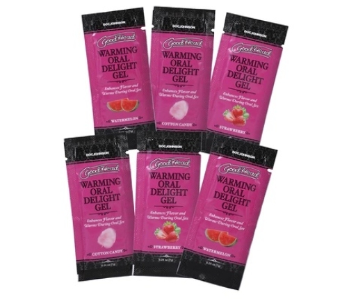 Warming Head Oral Delight Gel - 6 Pack - 0.24 oz / 7 gr