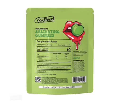 Goodhead Green Apple Flavor Edible Gummies 24-Pack 12g Display Box