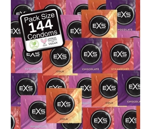 EXS Mixed Flavors - Condoms - 144 Pieces
