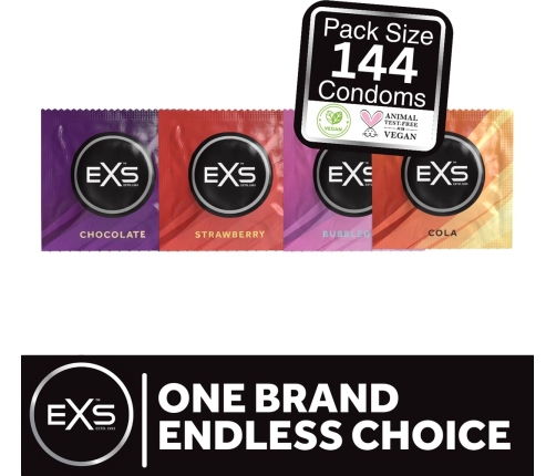 EXS Mixed Flavors - Condoms - 144 Pieces