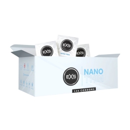EXS Nano Thin Condoms 144-Pack Ultra-Thin Latex Protection