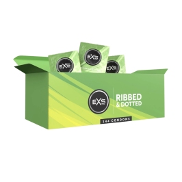 EXS 3 in 1 - Ribbed, Dotted and Flared - Condoms - 144 Pieces