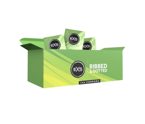EXS 3 in 1 - Ribbed, Dotted and Flared - Condoms - 144 Pieces
