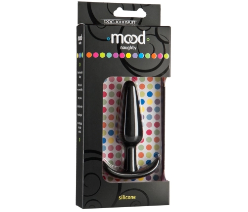 Doc Johnson Naughty 1 Silicone Plug Black Size S (3 cm)