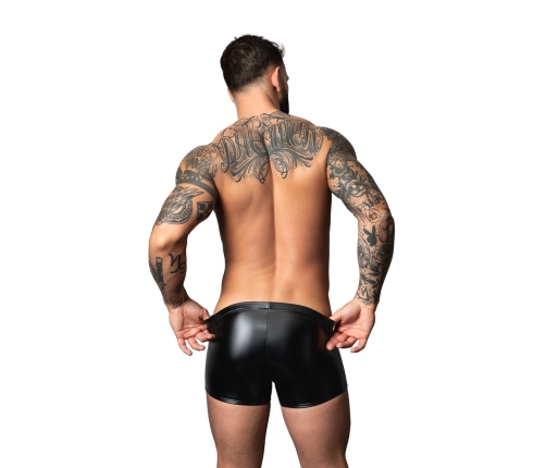 Male Power Liquid Onyx 2.0 Short Pouch L Black Wetlook Underwear