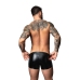 Male Power Liquid Onyx 2.0 Short Pouch L Black Wetlook Underwear