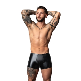 Male Power Liquid Onyx 2.0 Short Pouch S Black Wetlook Underwear