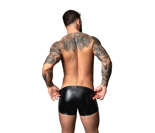 Male Power Liquid Onyx 2.0 Short Pouch S Black Wetlook Underwear