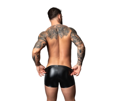 Male Power Liquid Onyx 2.0 Short Pouch XL Black Wet Look Briefs