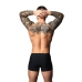Male Power Hot Mesh Pouch Short M Black/Red Lightweight Micro Mesh