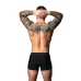 Male Power Hot Mesh Pouch Short S Black/Red Lightweight Micro Mesh