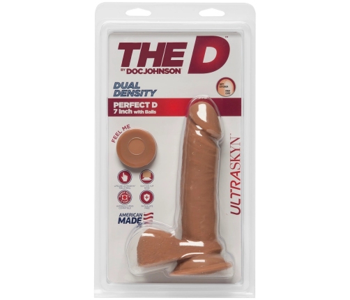 Perfect D - Realistic ULTRASKYN Dildo with Balls - 7 / 18 cm