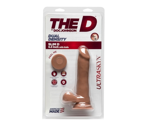 Slim D - Realistic ULTRASKYN Dildo with Balls - 6 / 15 cm