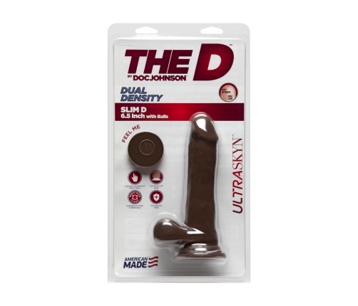 Slim D - Realistic ULTRASKYN Dildo with Balls - 6 / 15 cm
