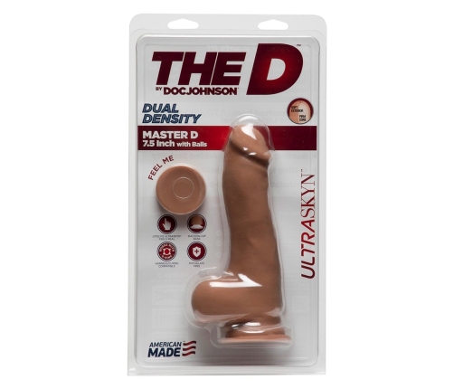 Master D - Realistic ULTRASKYN Dildo with Balls - 7 / 19 cm
