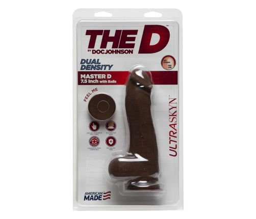 Master D - Realistic ULTRASKYN Dildo with Balls - 7 / 19 cm