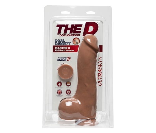 Master D - Realistic ULTRASKYN Dildo with Balls - 10 / 25 cm