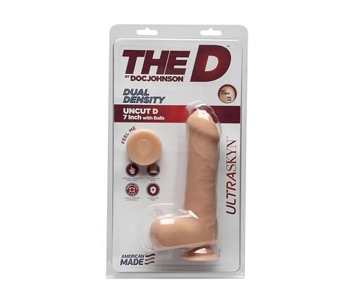 Uncut D - Realistic ULTRASKYN Dildo with Balls - 7 / 18 cm